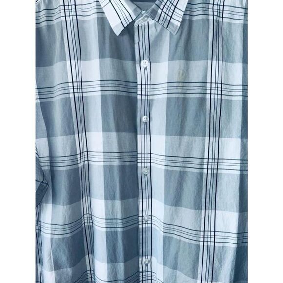 Perry Ellis Men’s XL Slim Fit Classic Button Down Long Sleeve Plaid Casual Shirt - Picture 4 of 9